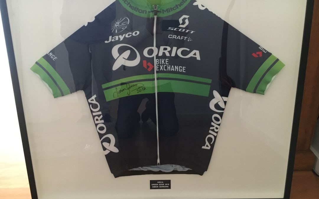framed cycling jersey