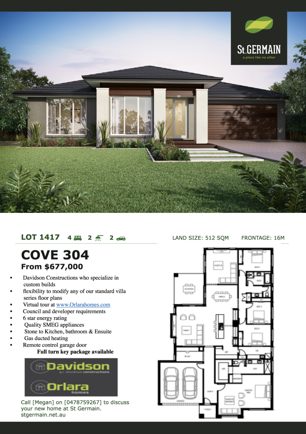 Exclusive House & Land Package at St Germain Estate Orlara Homes